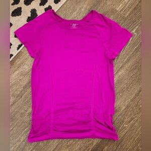 Tek Gear Dry Tek Hot Vivid Orchid Shapewear Ruched Athletic Top Size XL